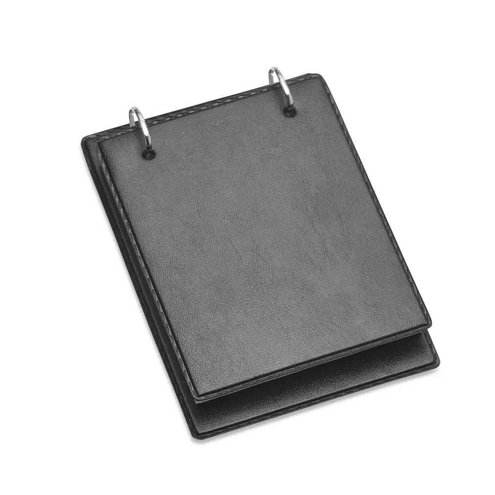 Bloco de Anotação de Mesa Couro Sintético 13x19cm