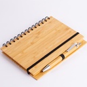 Bloco de Bambu com Caneta