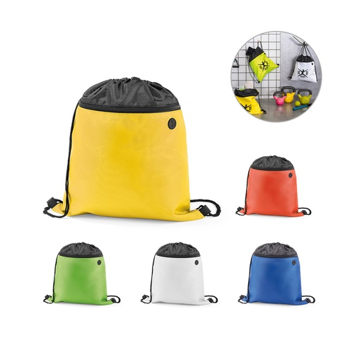 Mochila Saco com Bolso 210D 35x40cm