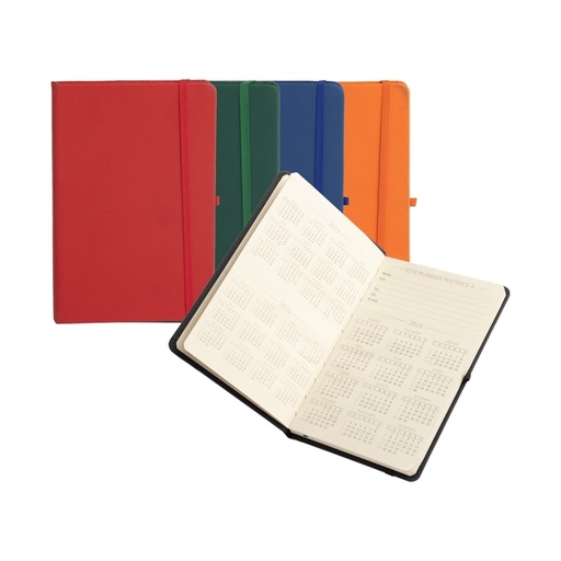 Planner Emborrachada Anual 14x21 cm