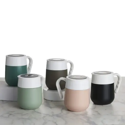 Caneca Térmica Inox com Display LED 500ml Curva