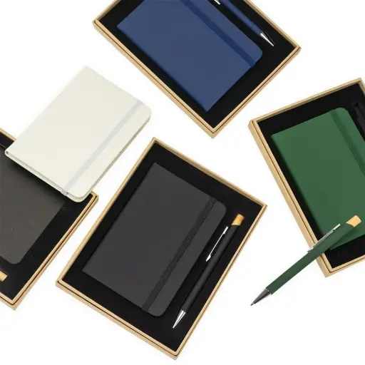 Kit Escritório com Bloco + Caneta + Caixa